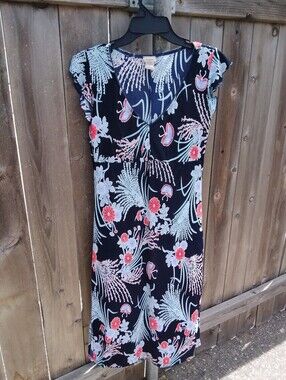 Vintage Janette Y2k Dress Floral Cap Sleeve Womens Med Pullover Whimsigoth